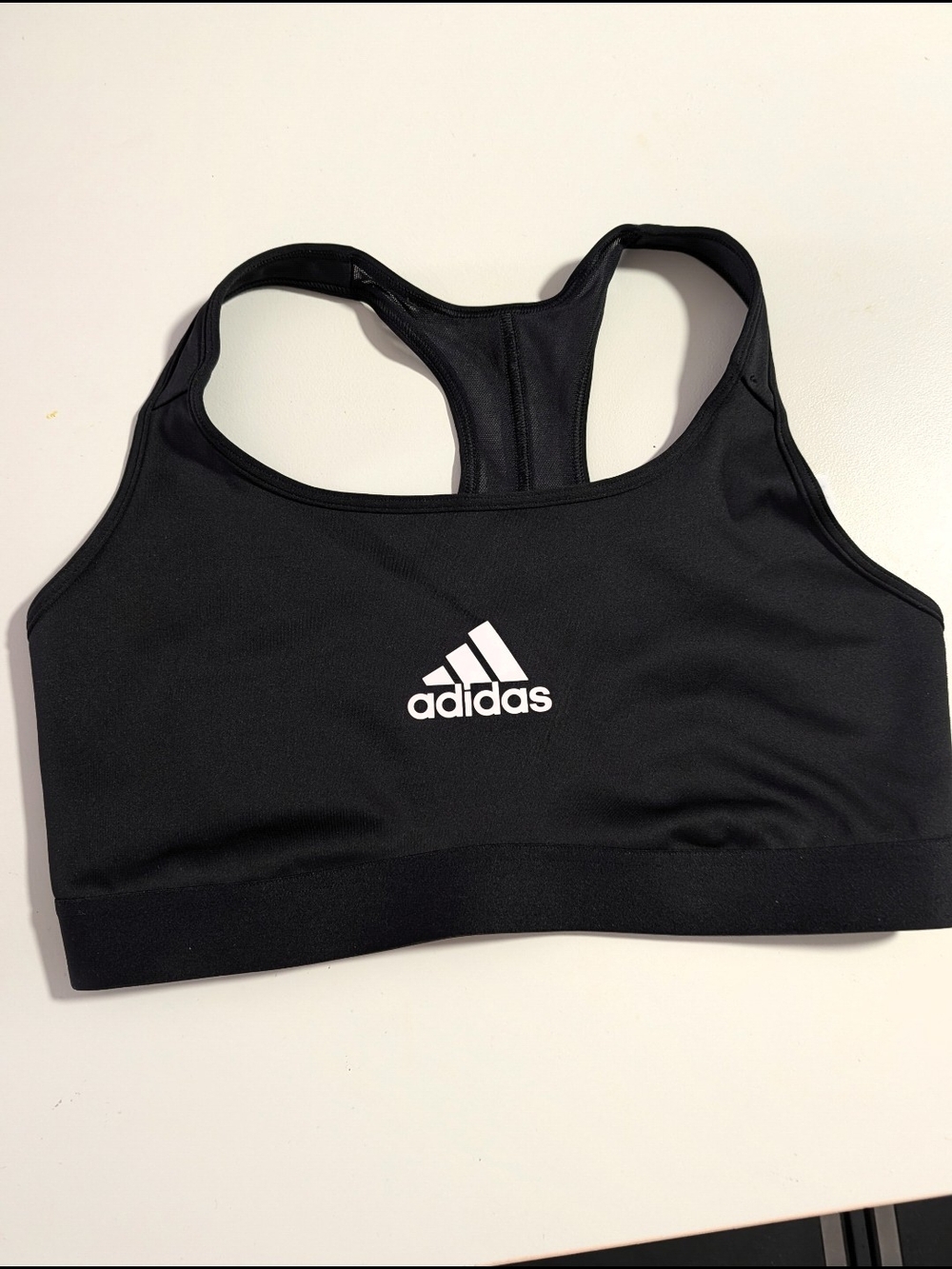 adidas Black Racerback Sports Bra
